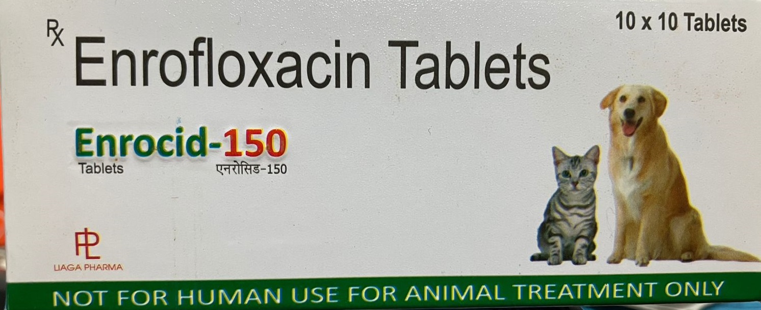 Enrofloxacin tablet 150mg veterinary